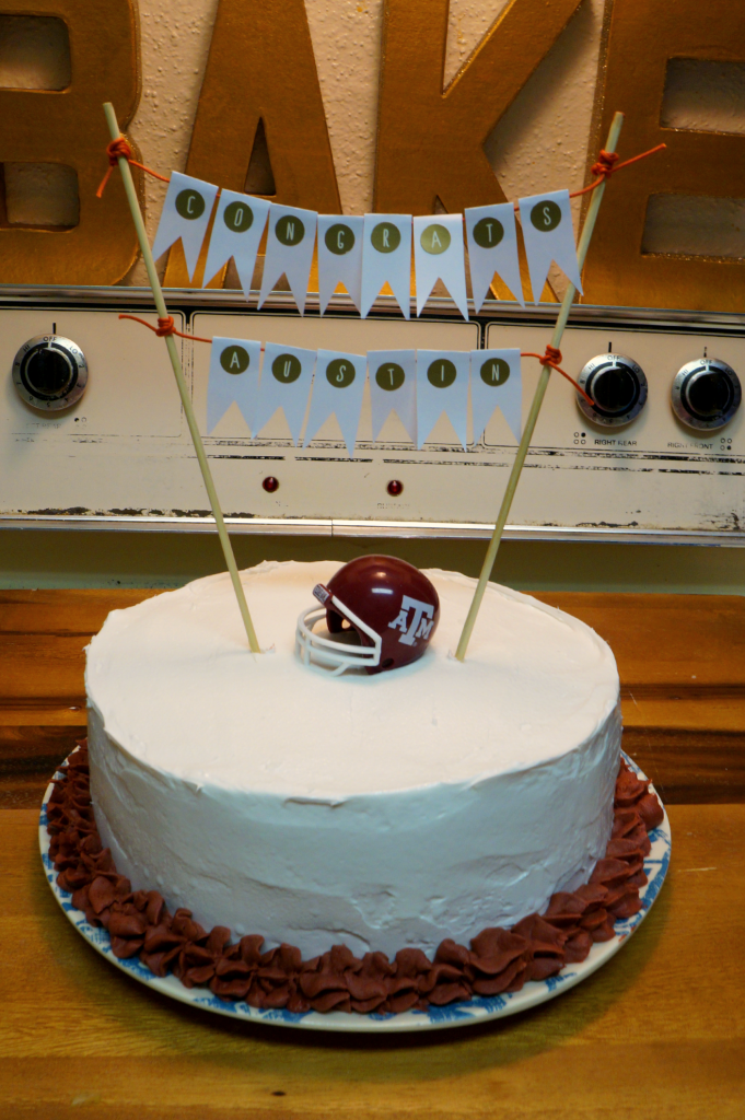 red velvet ice cream graduation cake The Baking Fairy