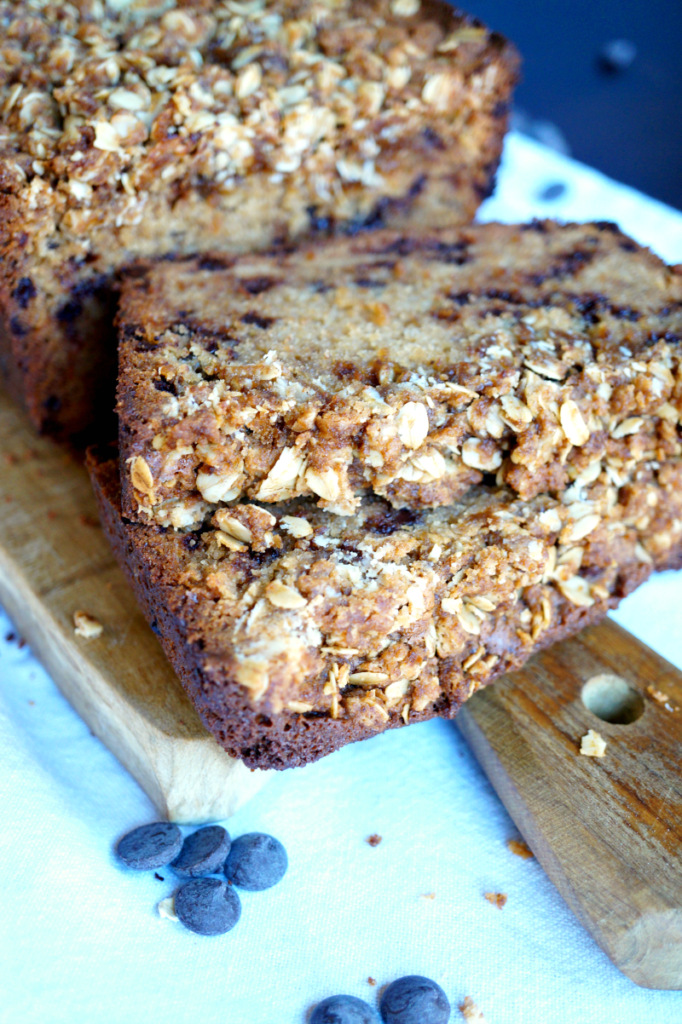 chocolate chip muffin loaf The Baking Fairy