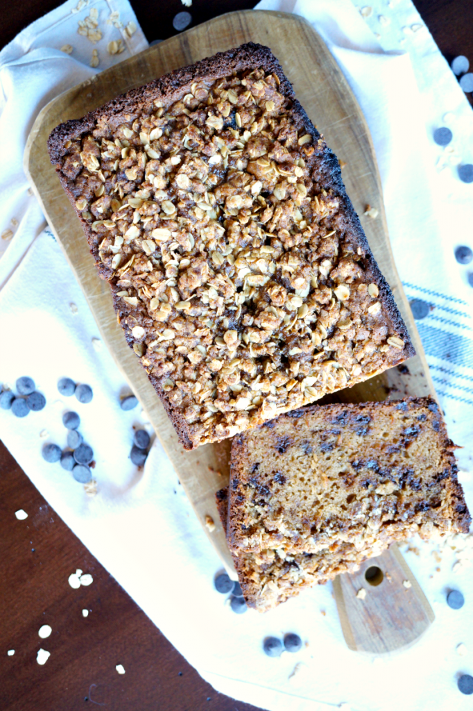 chocolate chip muffin loaf The Baking Fairy