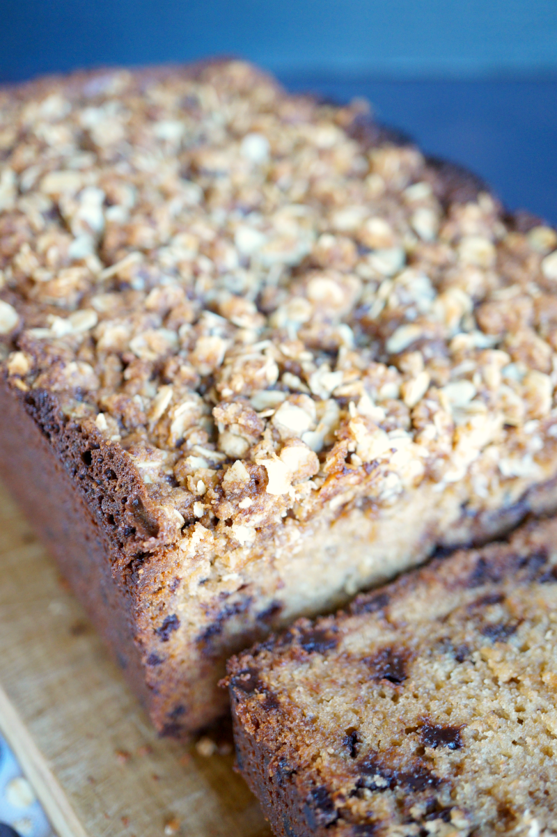 chocolate chip muffin loaf The Baking Fairy