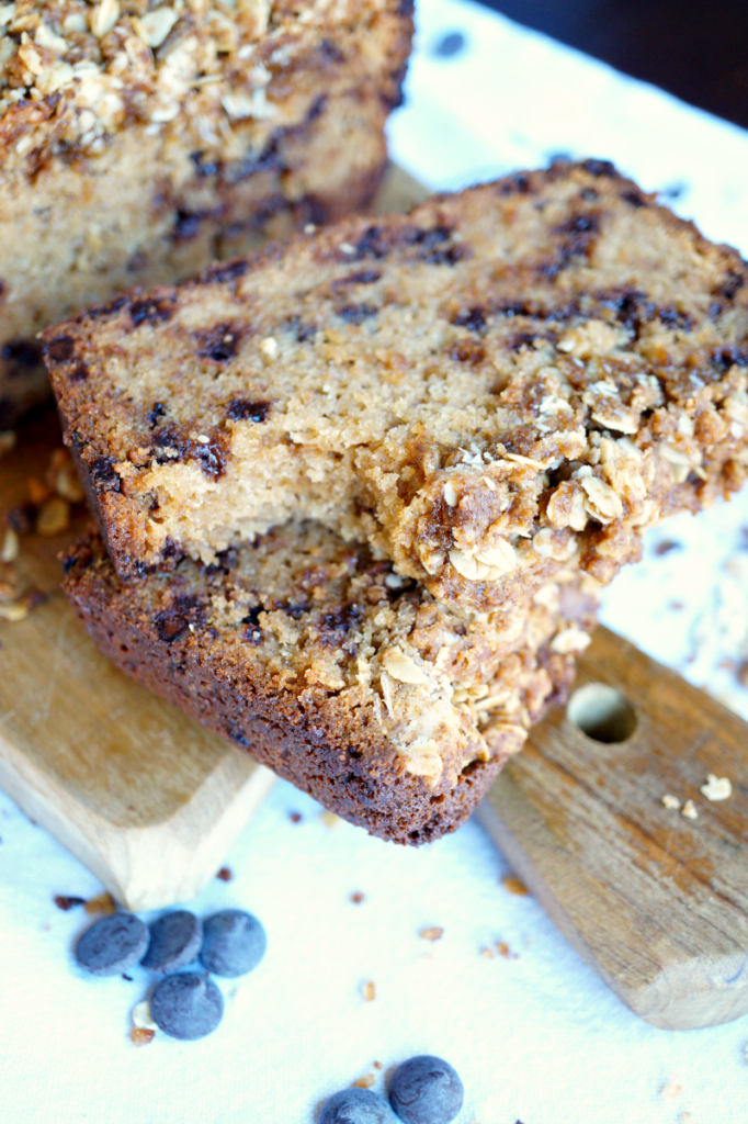 chocolate chip muffin loaf The Baking Fairy