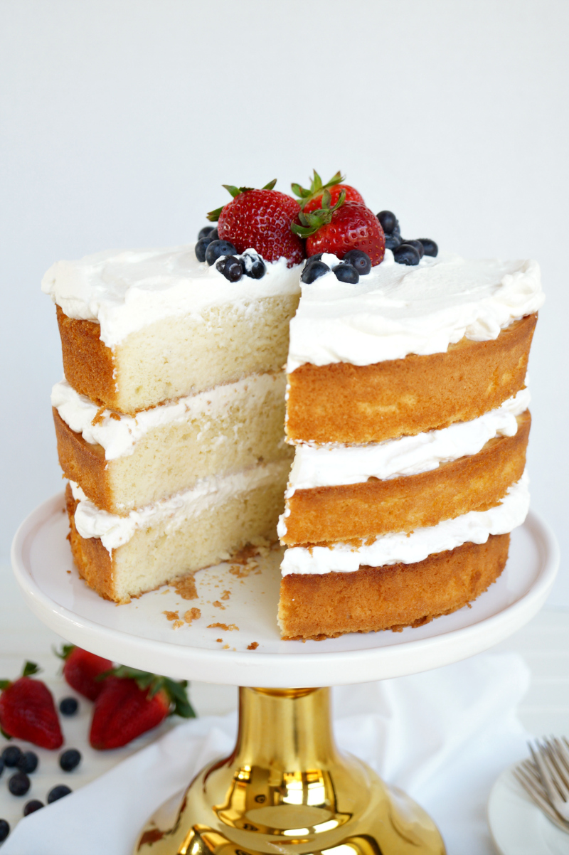 layered tres leches cake | The Baking Fairy