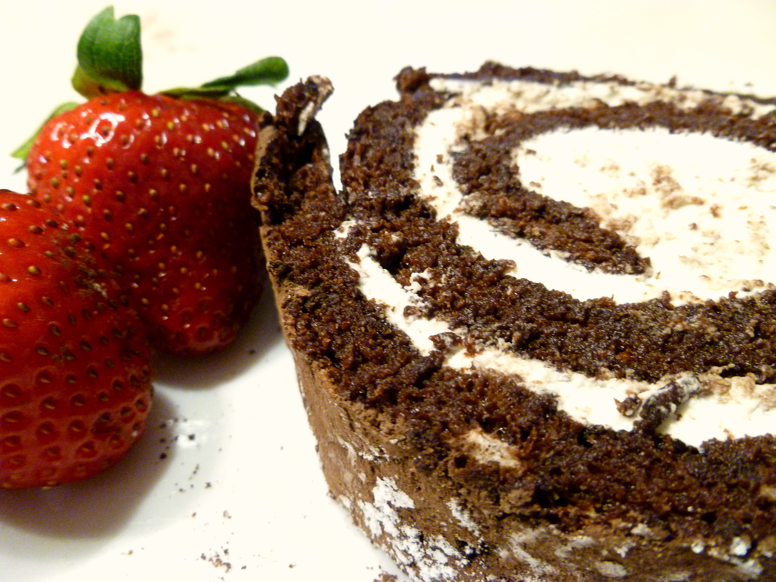 flourless chocolate cake roll - The Baking Fairy