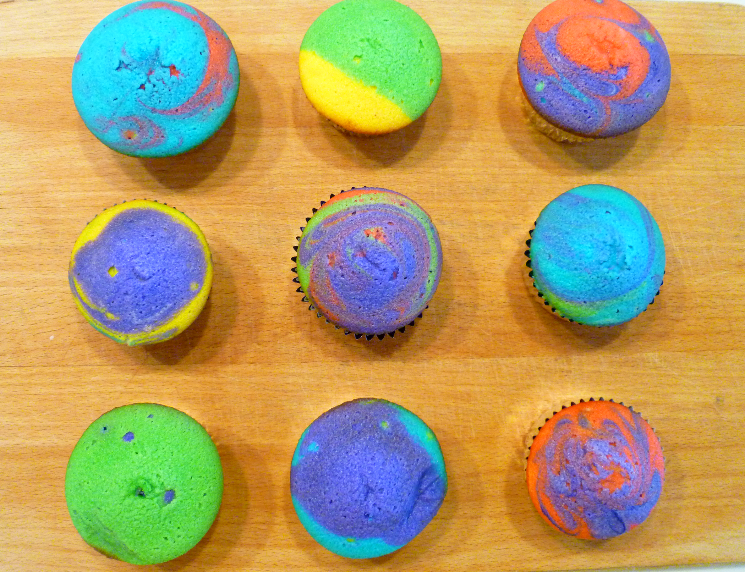 tie-dye cupcakes | The Baking Fairy