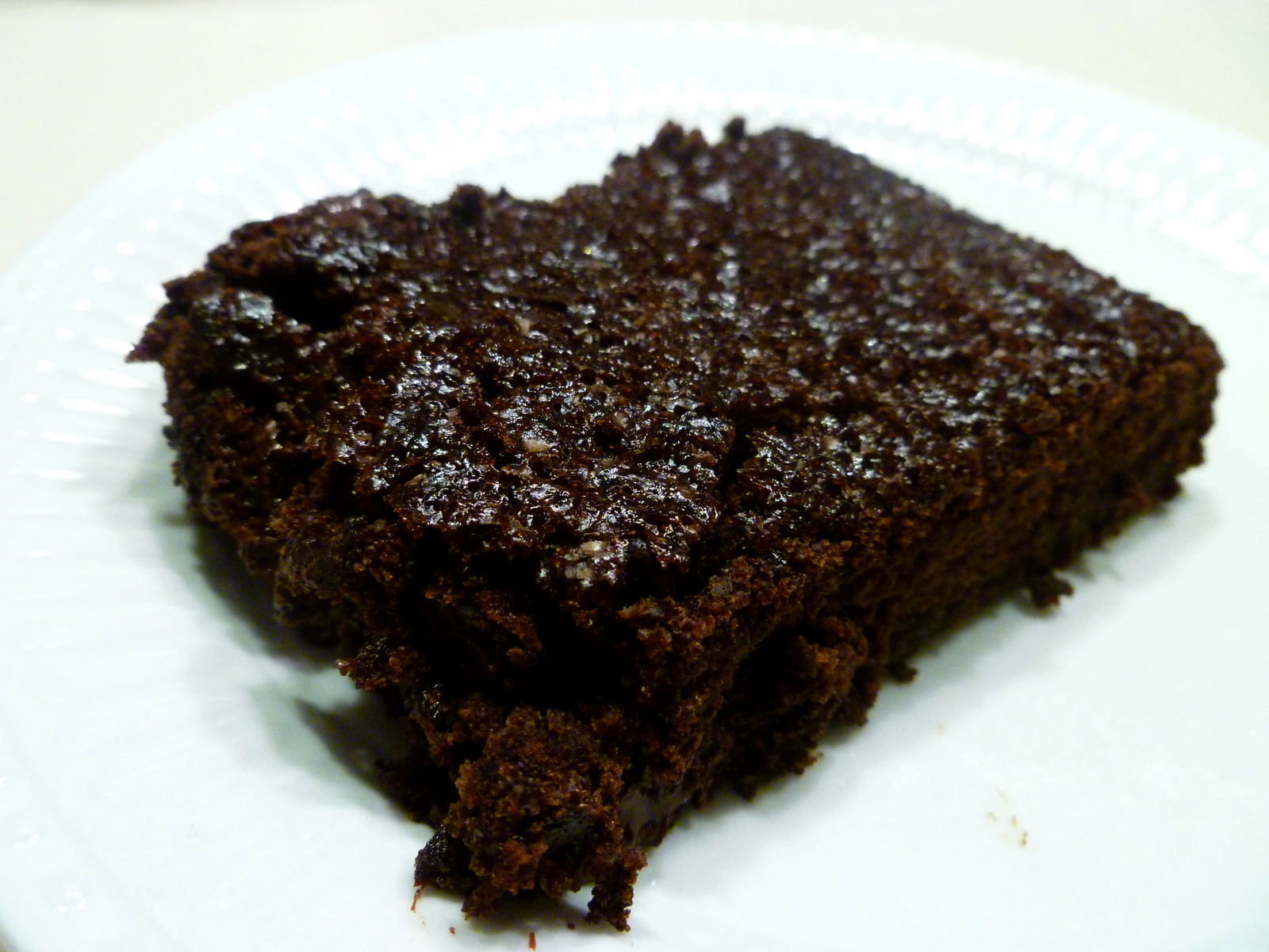 brownie on plate