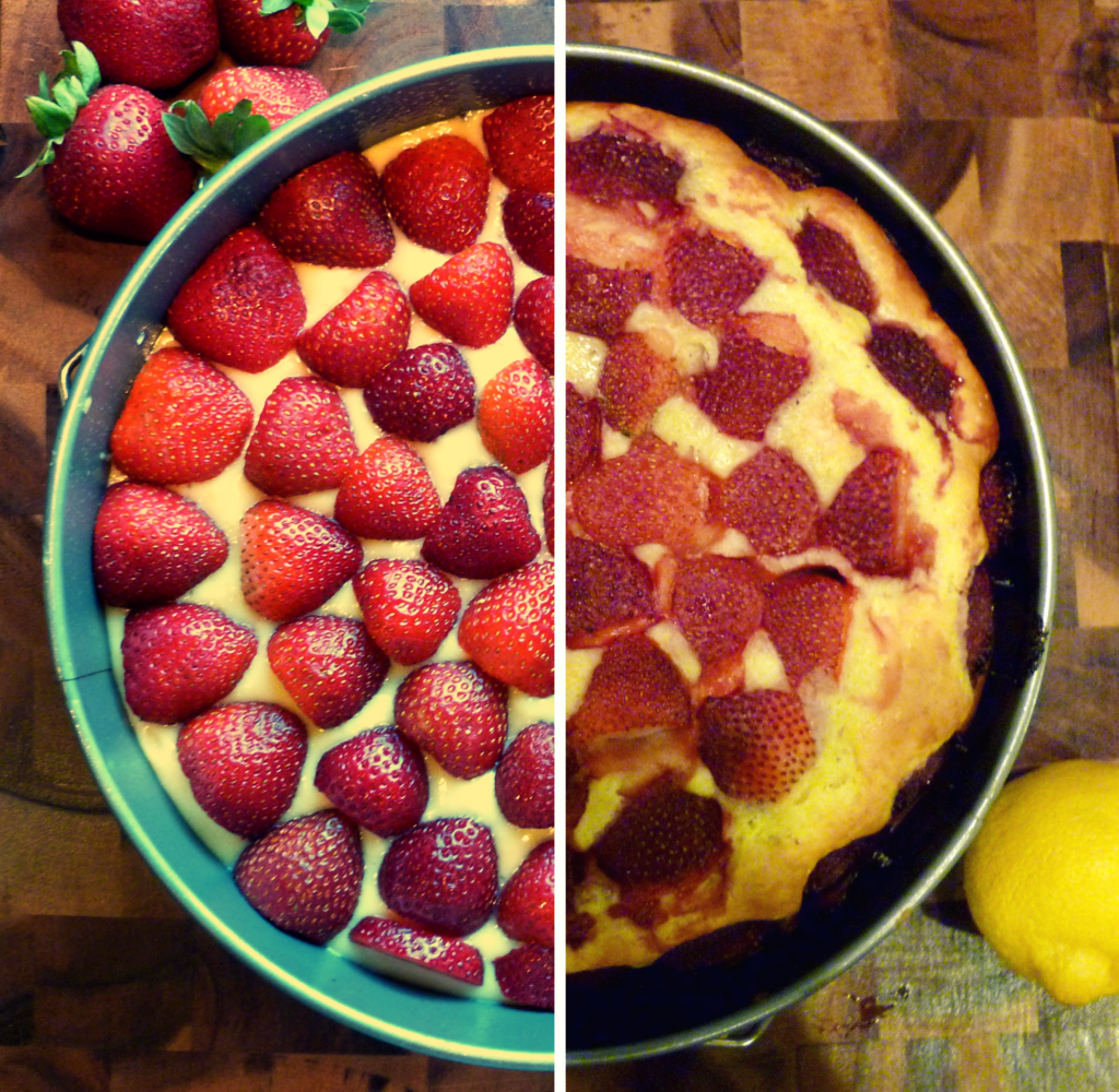 strawberry olive oil cake The Baking Fairy