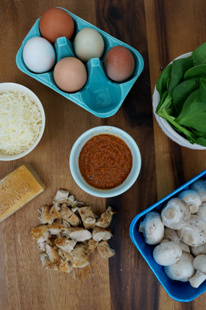 chicken pesto quiche | The Baking Fairy