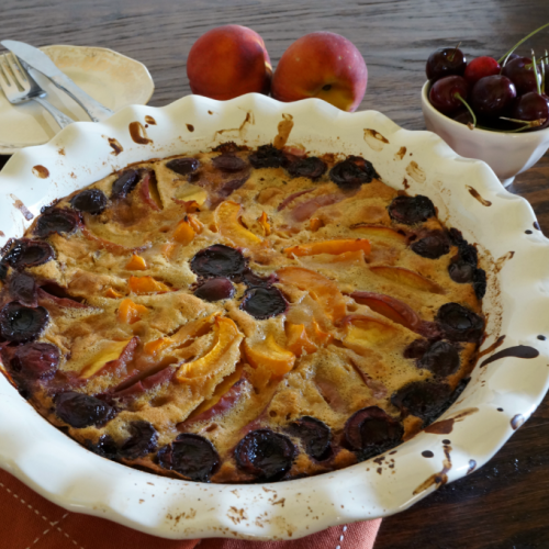 summer fruit clafoutis The Baking Fairy(00)