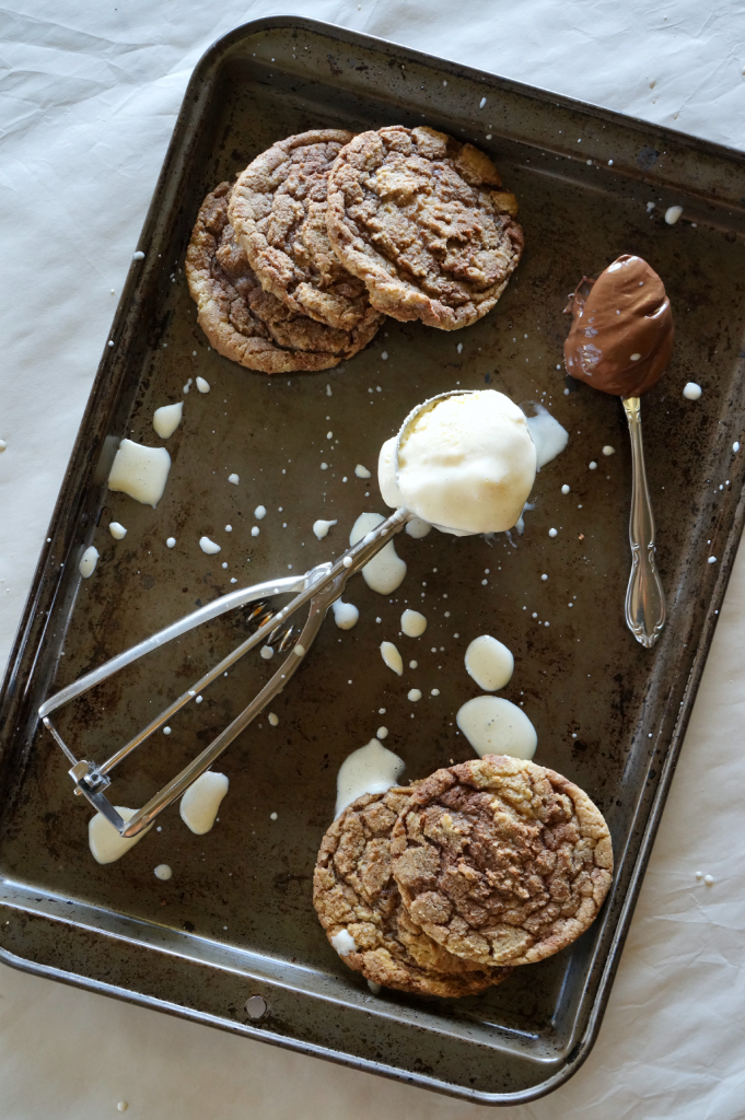 nutella cookie ice cream sandwiches | The Baking Fairy