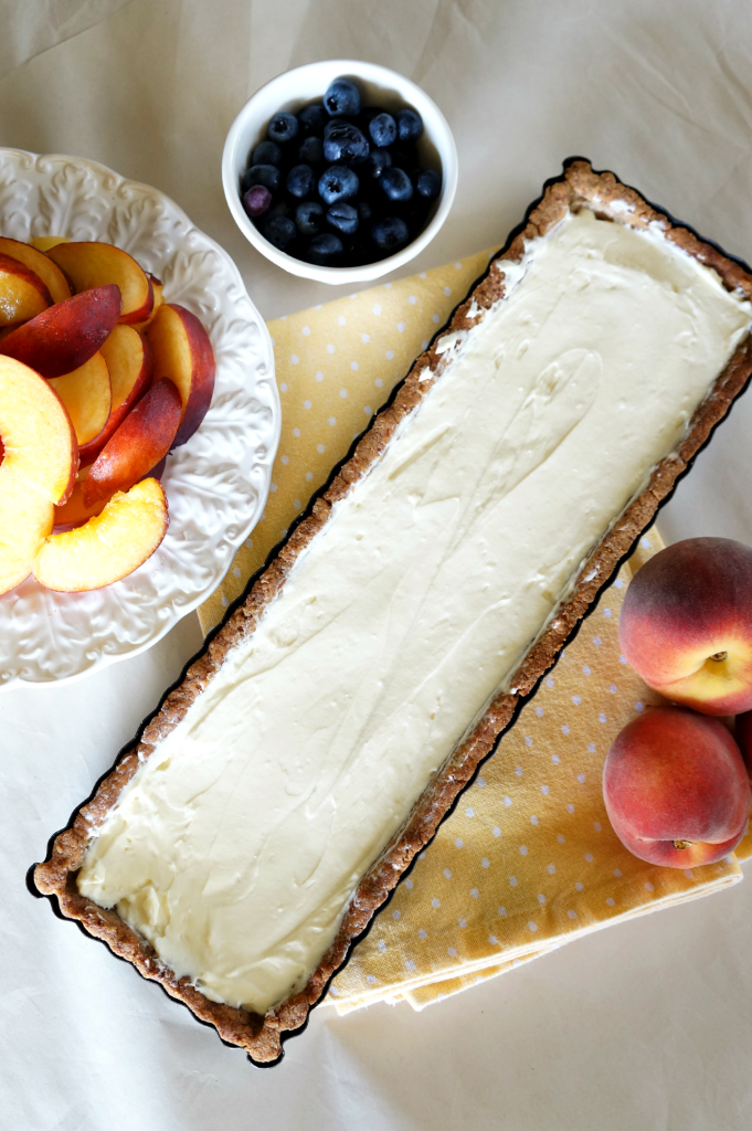 blueberry peach almond tart | The Baking Fairy