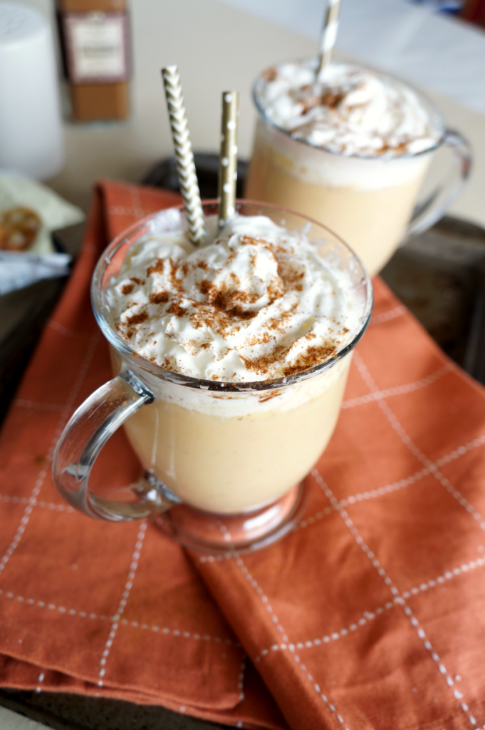 pumpkin white hot chocolate | The Baking Fairy