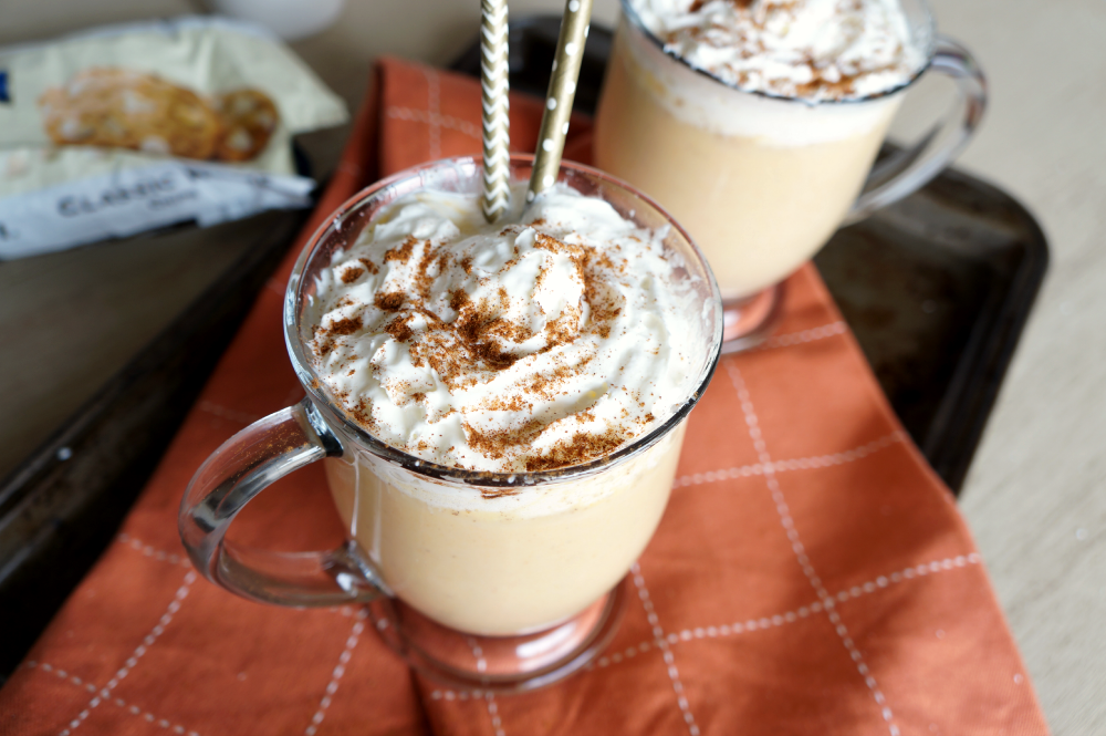 pumpkin white hot chocolate | The Baking Fairy