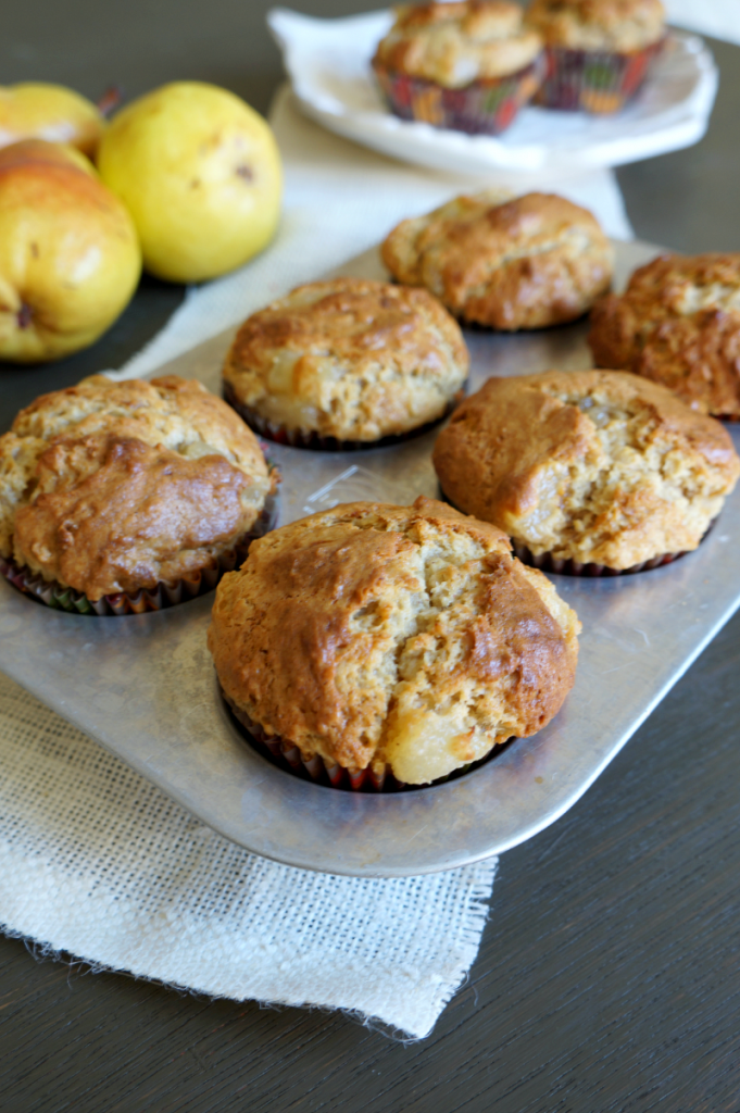 browned butter pear muffins | The Baking Fairy
