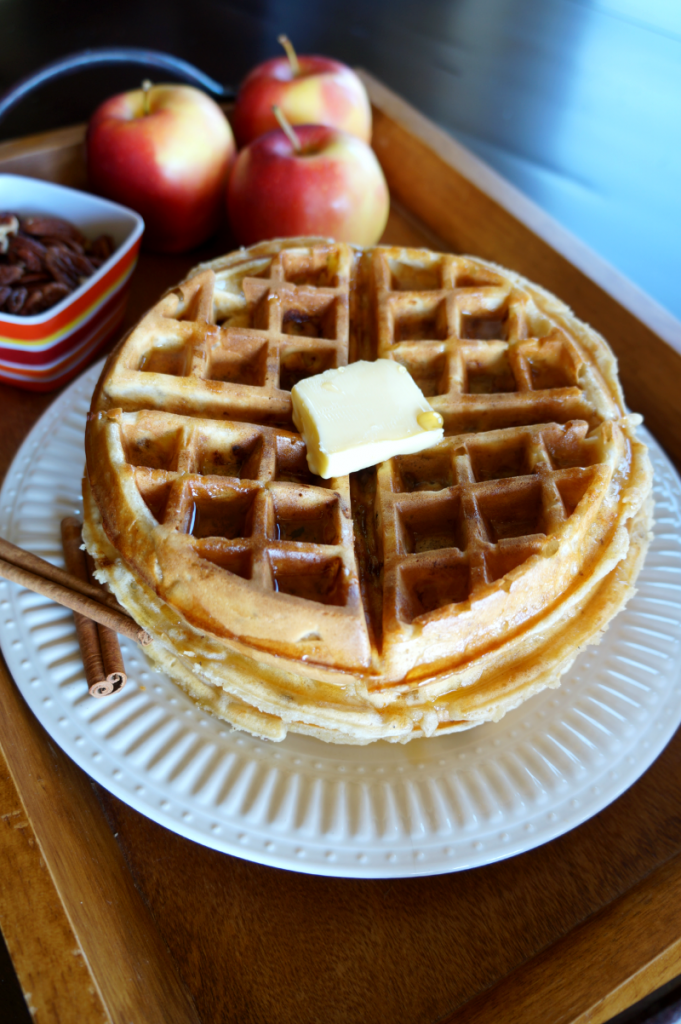 apple pie waffles | The Baking Fairy