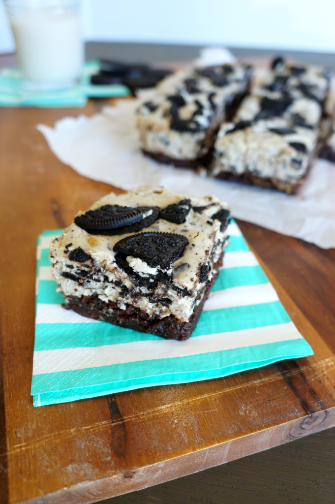 oreo cheesecake brownie bars | The Baking Fairy