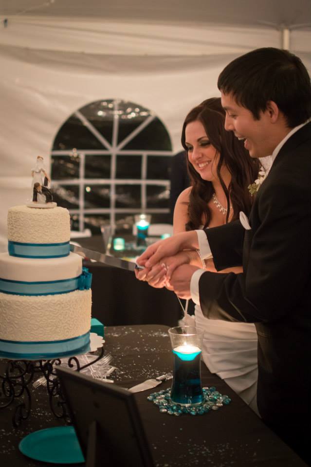 turquoise & white wedding | The Baking Fairy