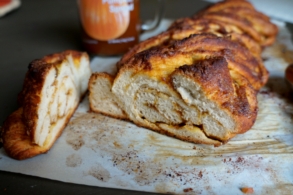 pumpkin butter braided bread | The Baking Fairy