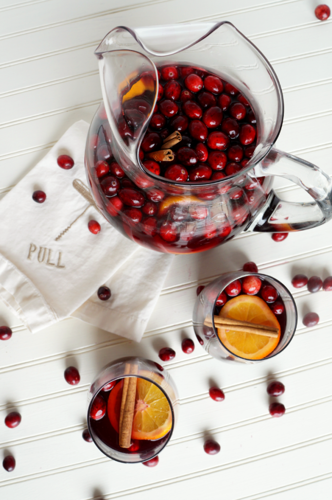 spiced cranberry orange sangria | The Baking Fairy