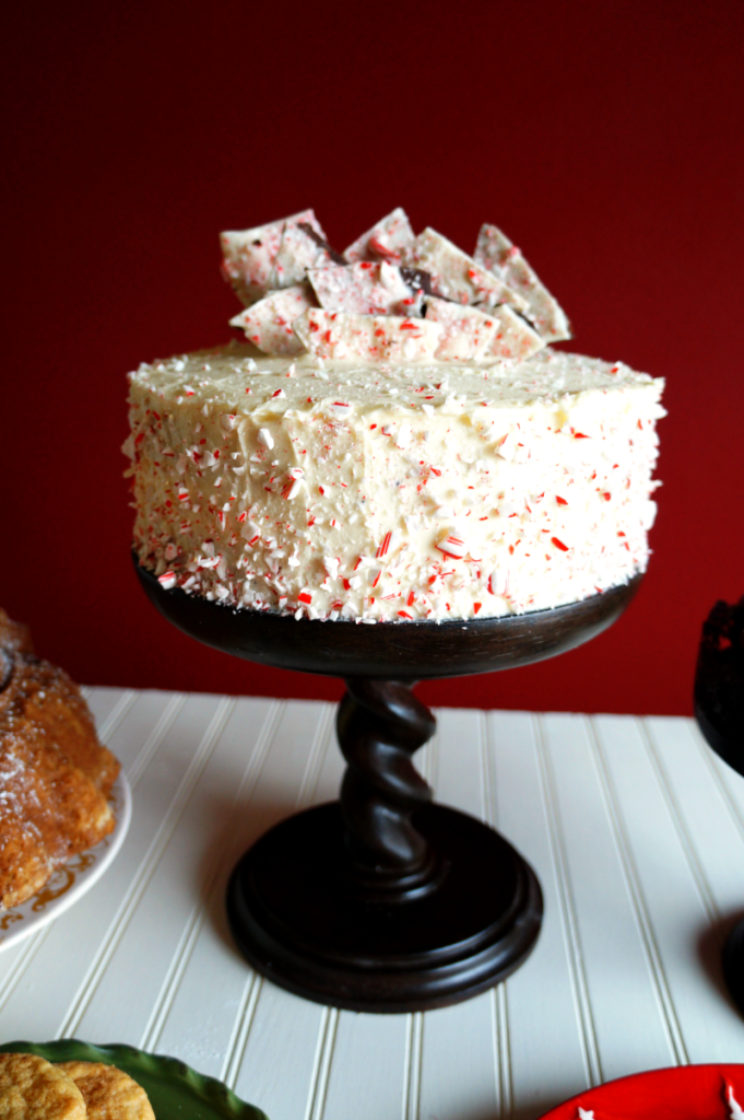 peppermint bark layer cake | The Baking Fairy