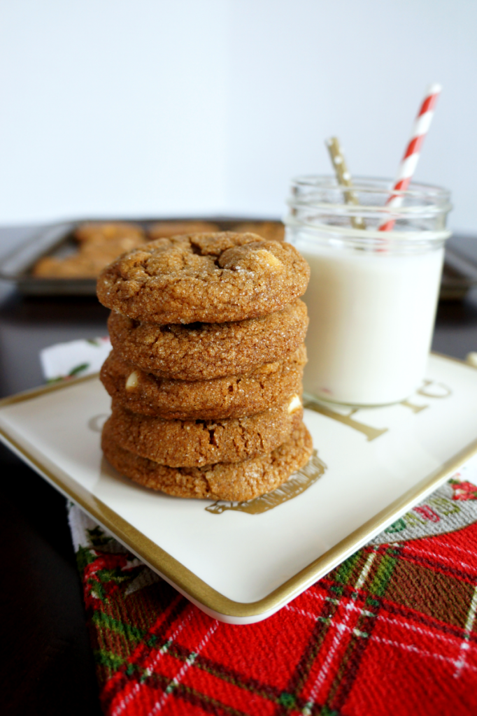 white chocolate molasses crinkles | The Baking Fairy