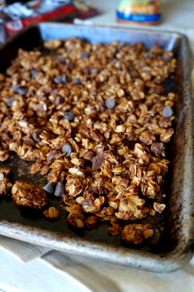 tahini dark chocolate granola | The Baking Fairy