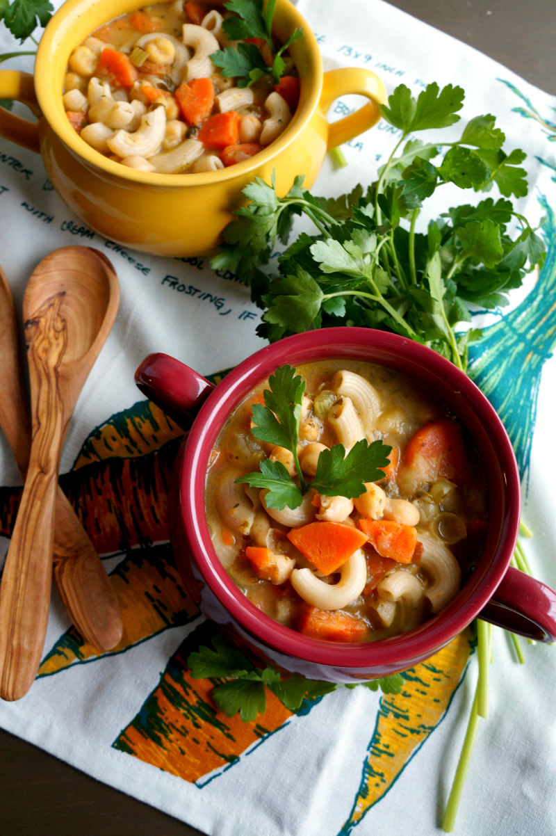 chickpea noodle soup | The Baking Fairy
