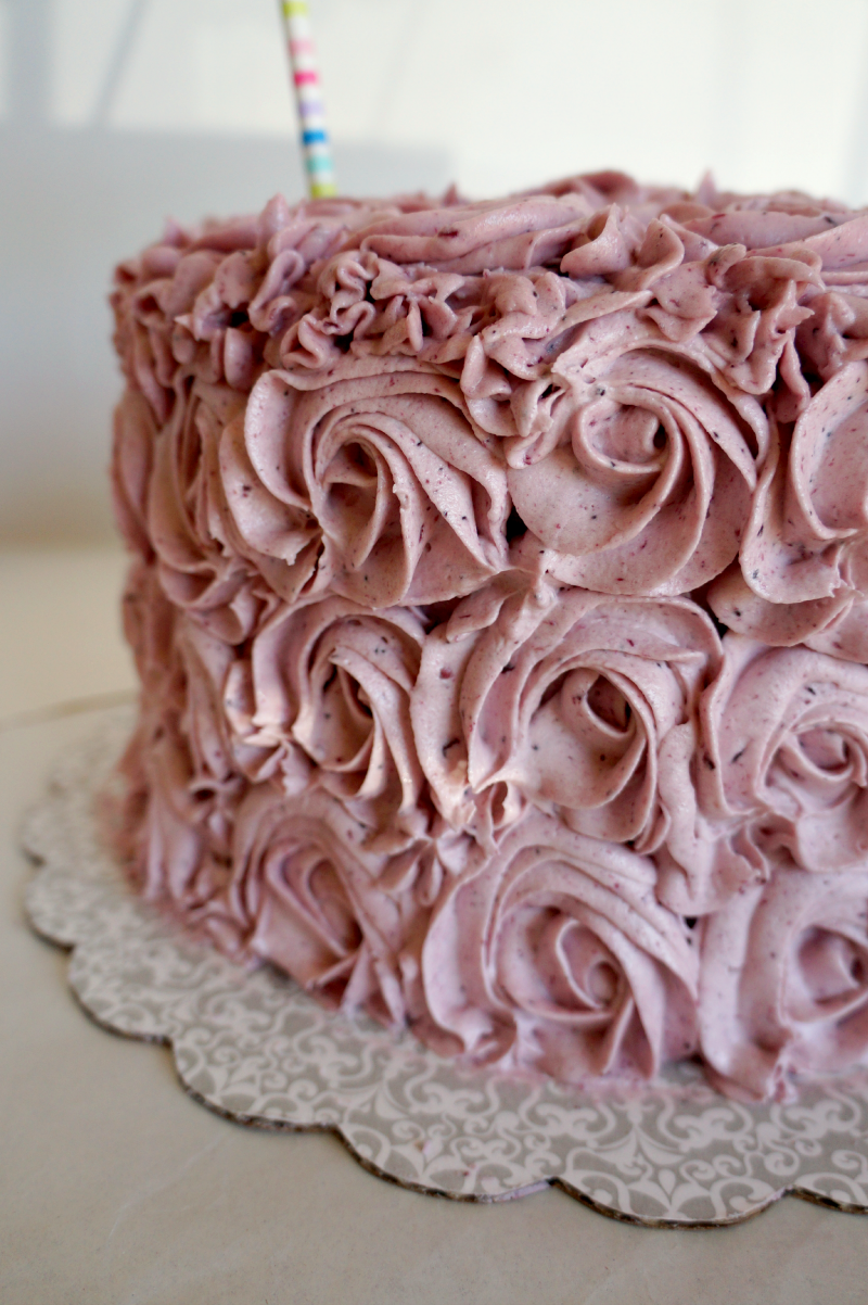 first birthday blueberry coconut cake | The Baking Fairy