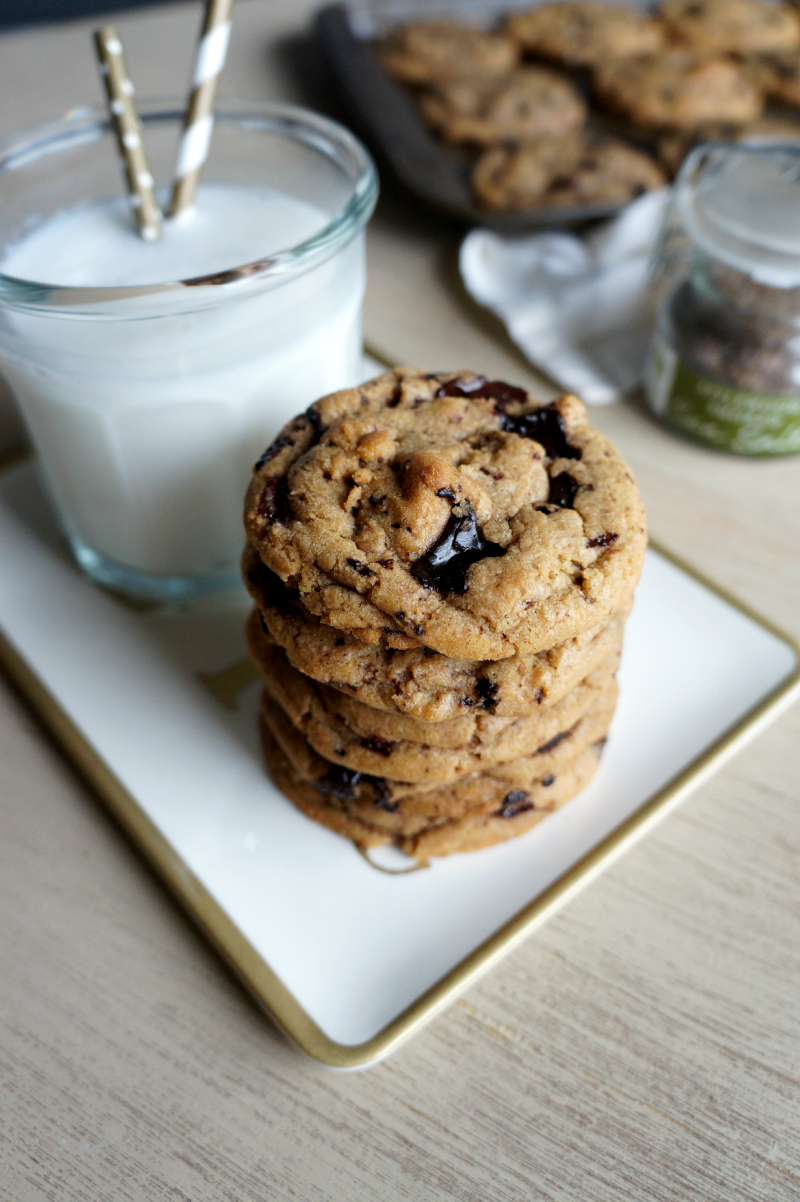smoked salt & browned butter chocolate chip cookies | The Baking Fairy