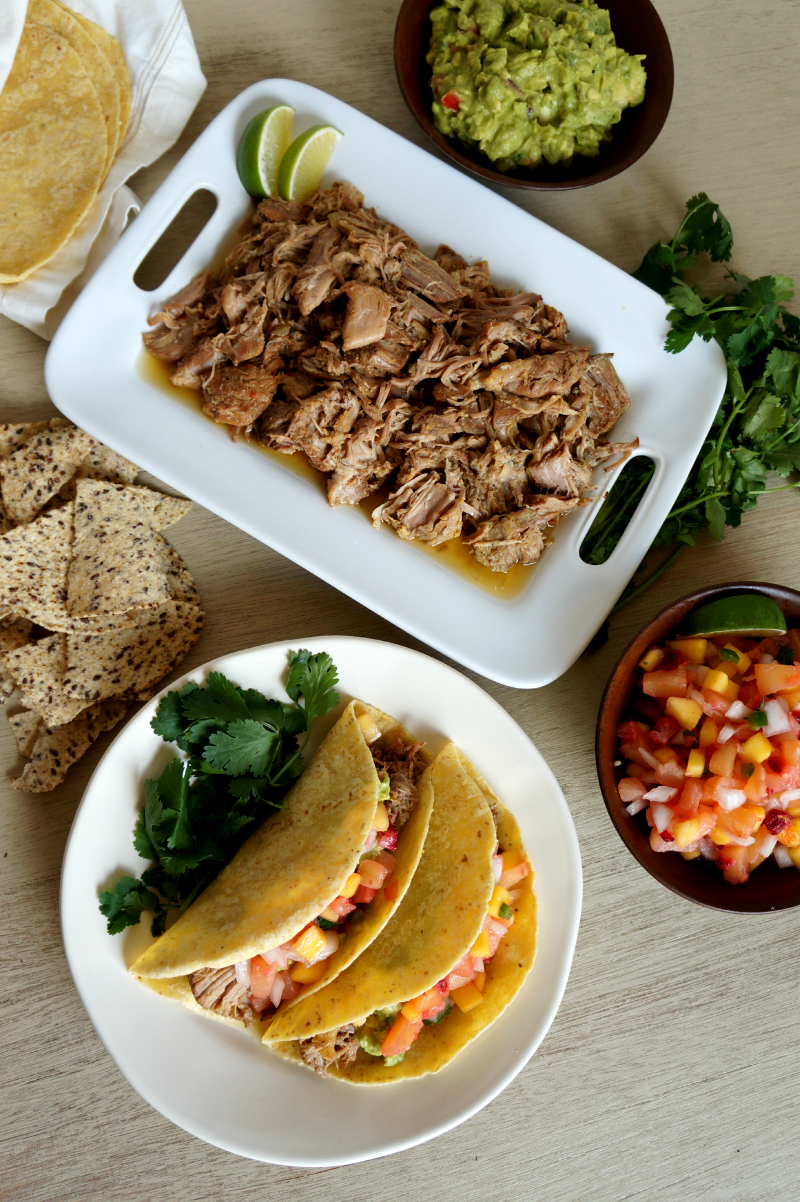 slow-cooked carnitas tacos | The Baking Fairy