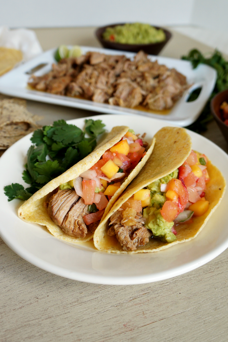 slow-cooked carnitas tacos | The Baking Fairy