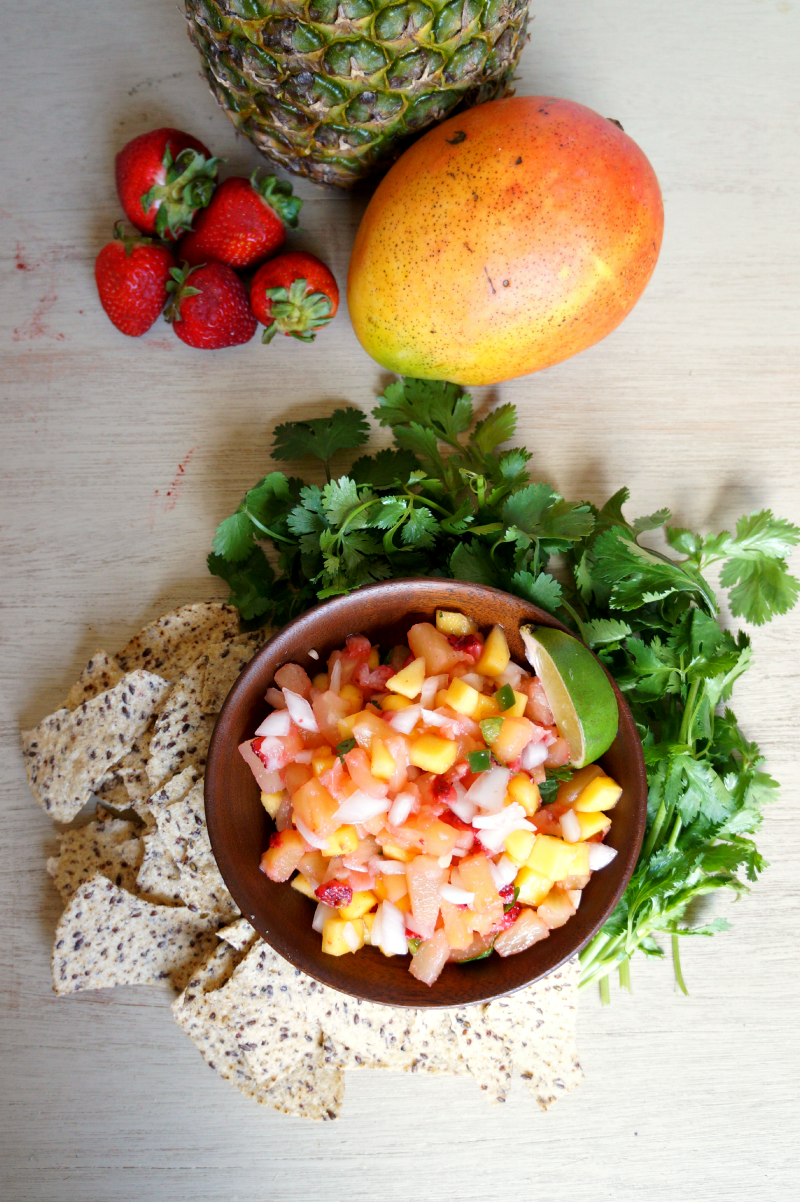 sweet & spicy tropical fruit salsa | The Baking Fairy