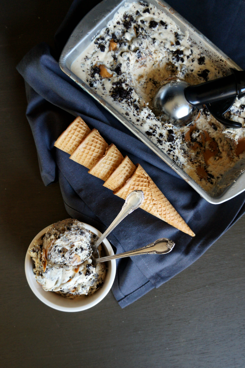 no-churn peanut butter pie ice cream | The Baking Fairy