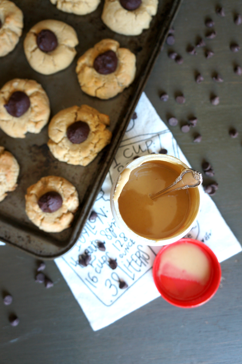 tahini chocolate thumbprint cookies | The Baking Fairy