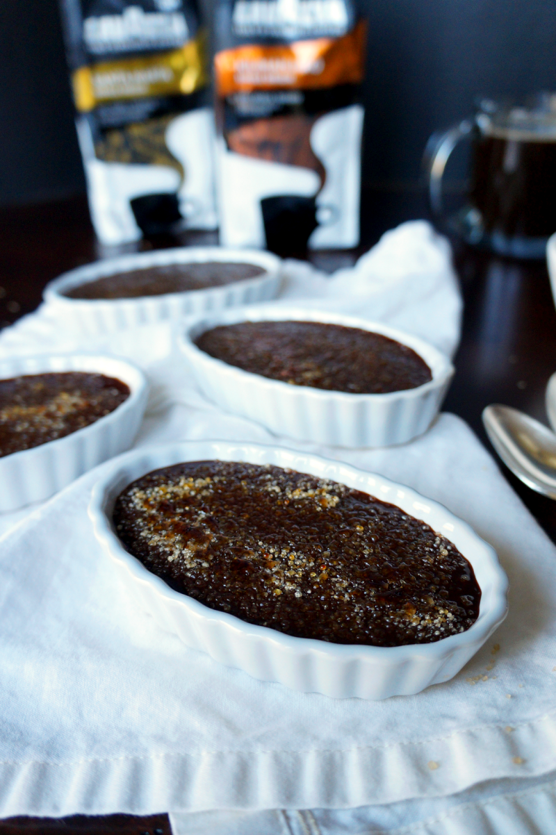 chocolate espresso creme brulee | The Baking Fairy