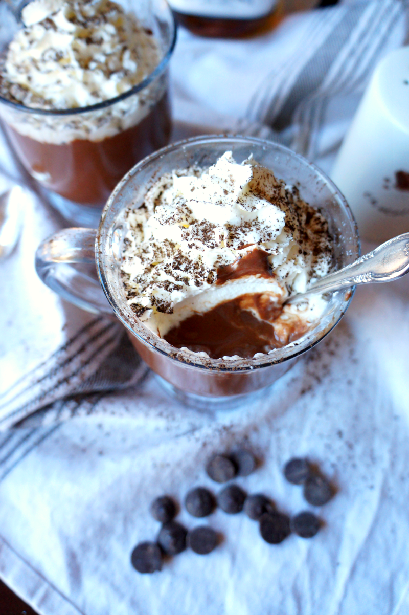 spiked italian hot chocolate | The Baking Fairy
