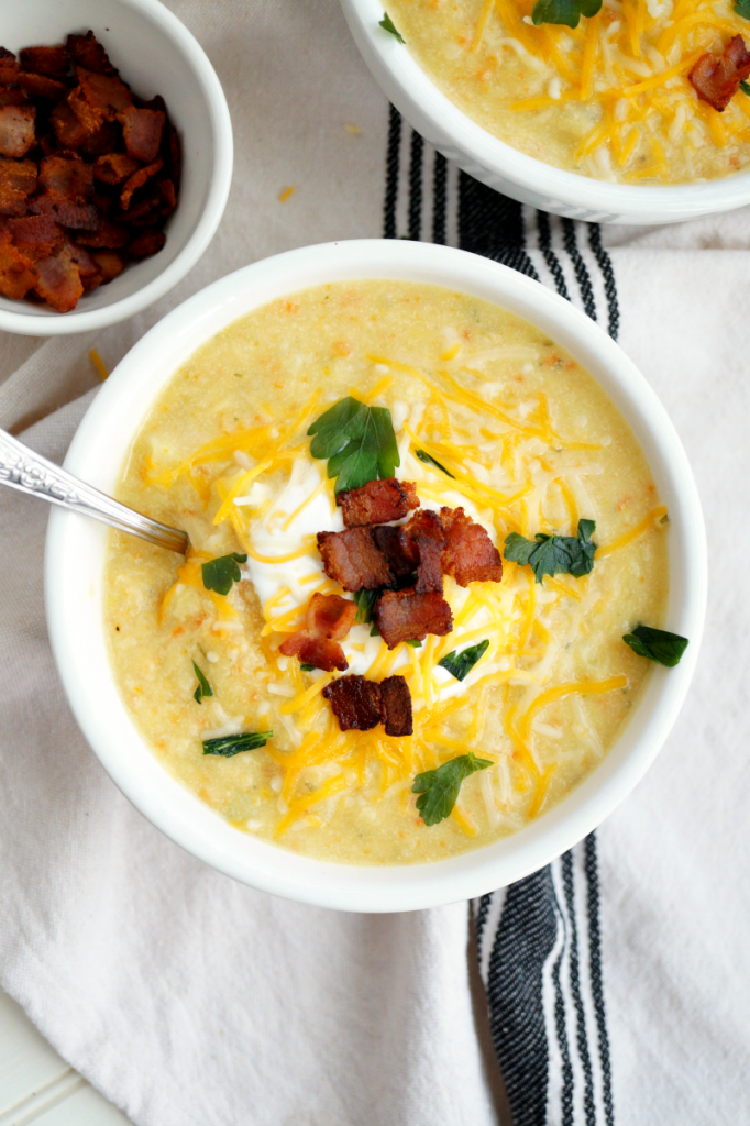 baked potato soup - The Baking Fairy