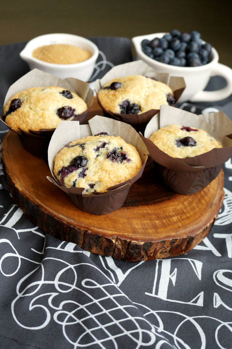 bakery-style blueberry muffins | The Baking Fairy