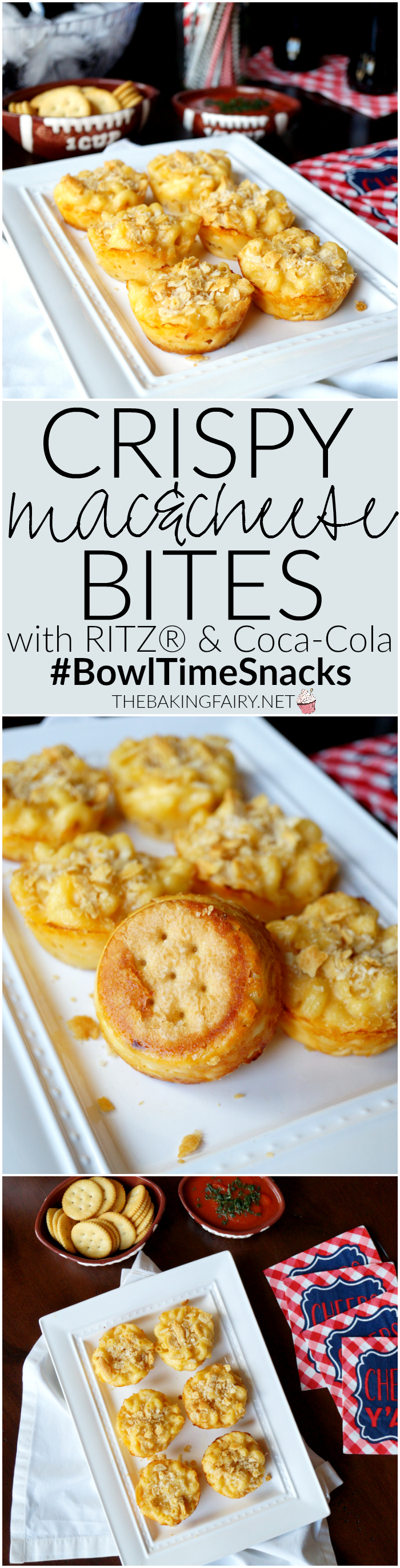 mac & cheese bites | The Baking Fairy #BowlTimeSnacks #ad