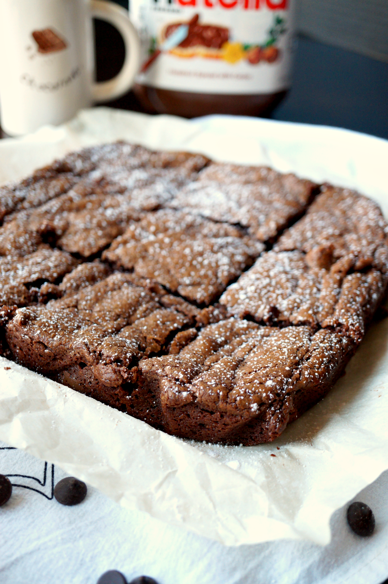 3-ingredient Nutella brownies | The Baking Fairy