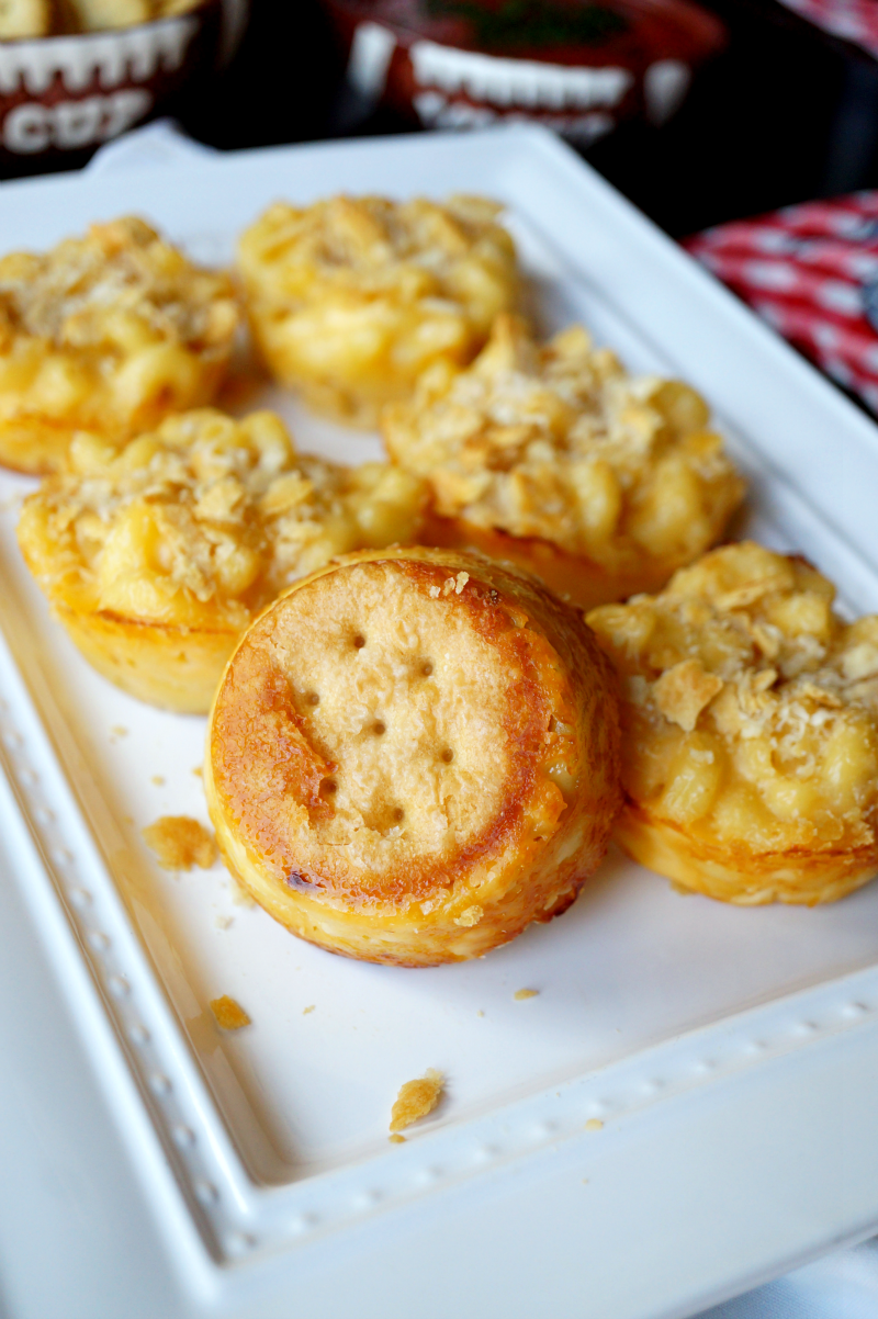 mac & cheese bites | The Baking Fairy #BowlTimeSnacks #ad 