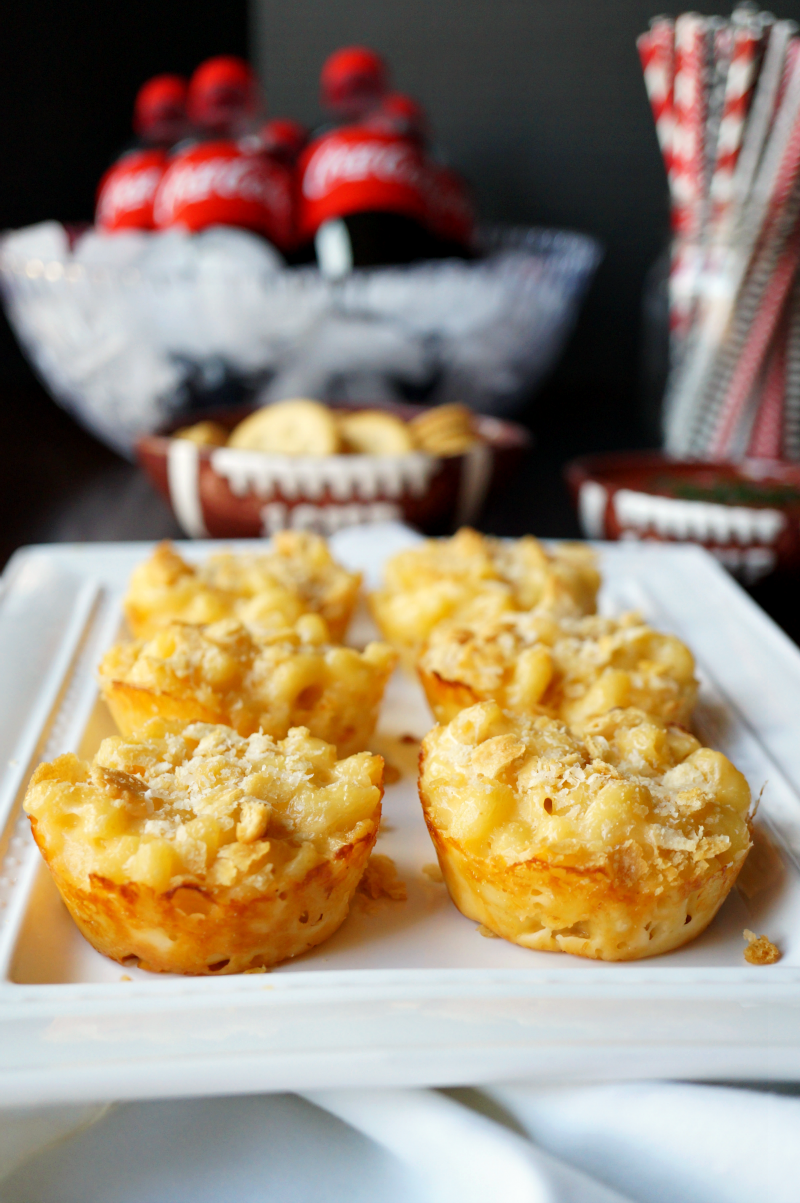 mac & cheese bites | The Baking Fairy #BowlTimeSnacks #ad