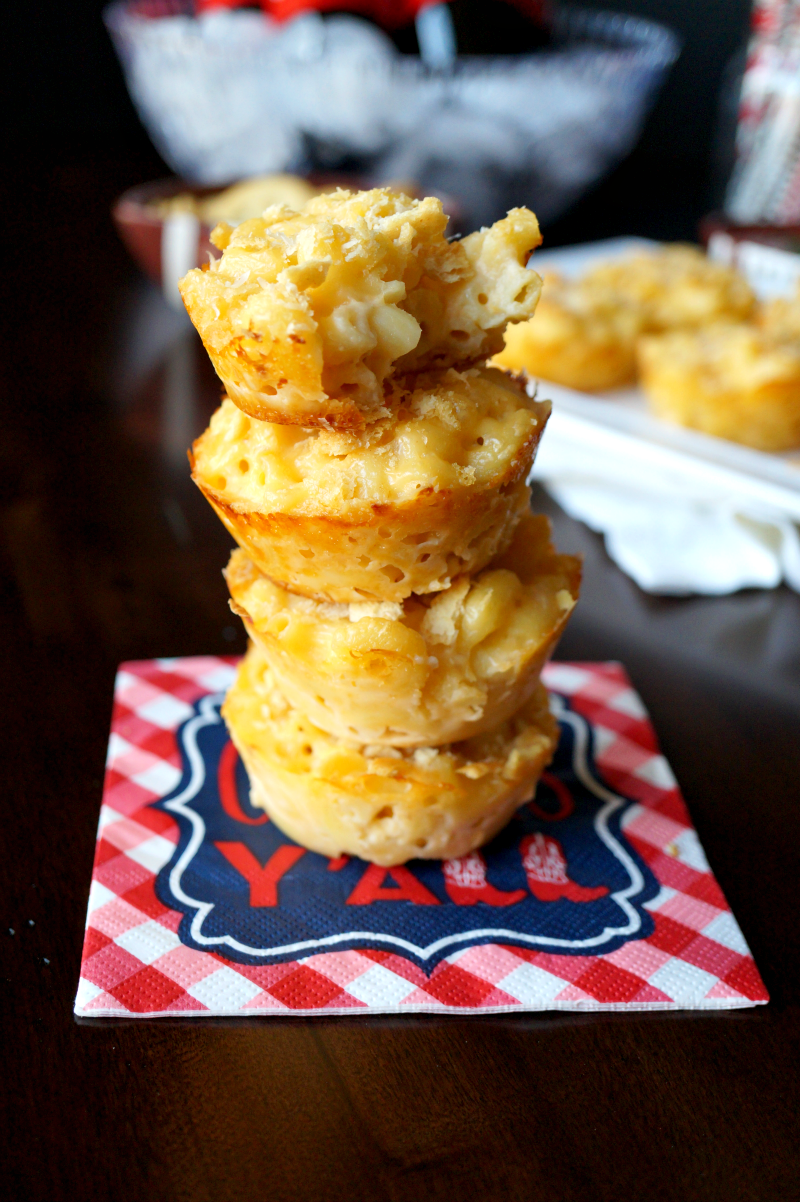 mac & cheese bites | The Baking Fairy #BowlTimeSnacks #ad