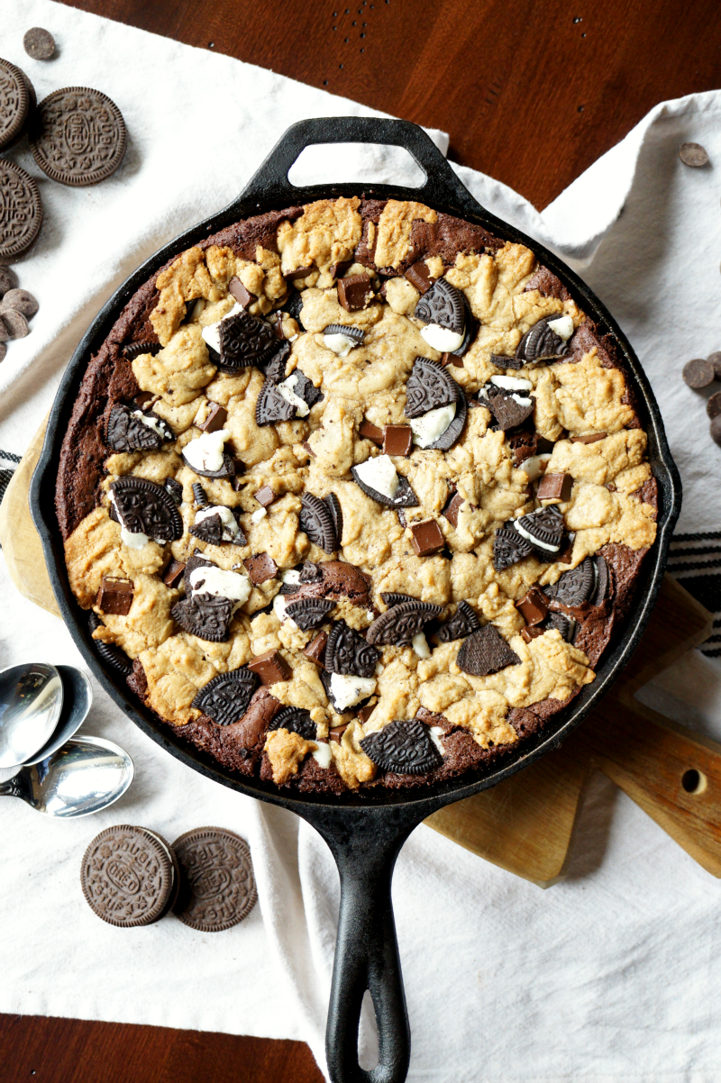 slutty skillet brownies | The Baking Fairy