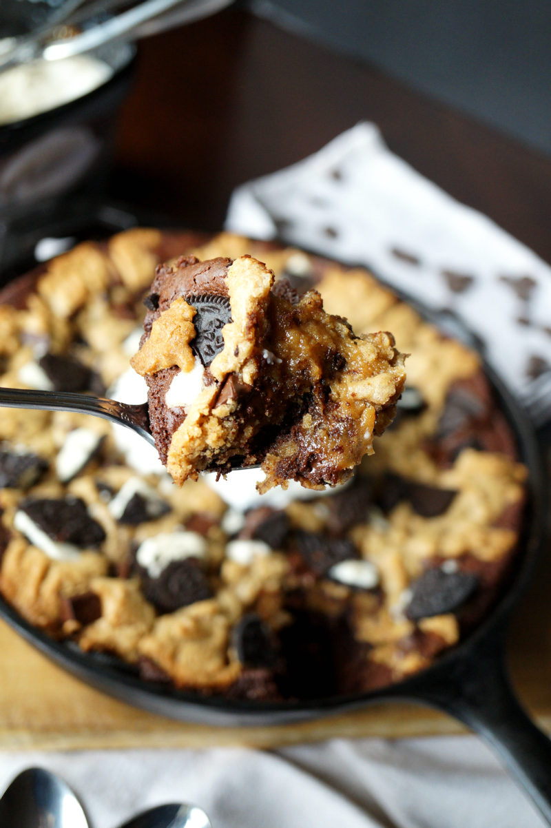 slutty skillet brownies | The Baking Fairy