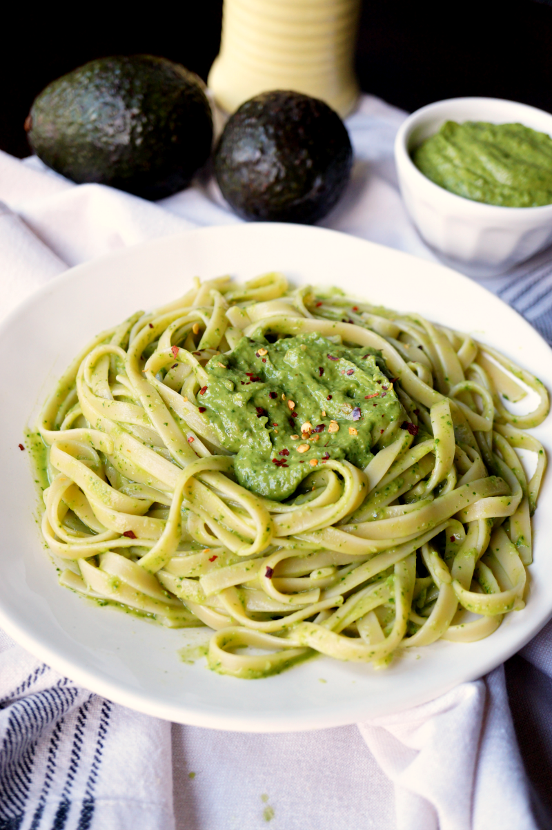 avocado pesto pasta | The Baking Fairy