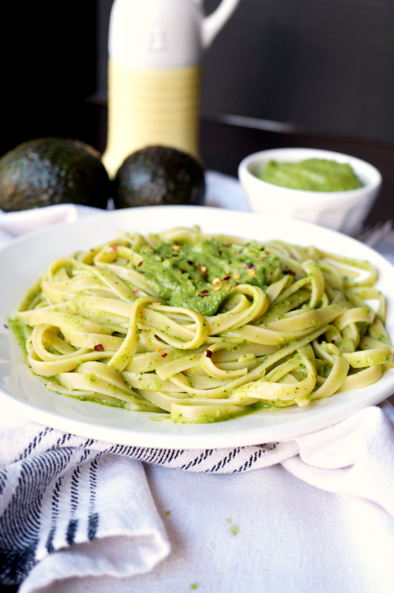 avocado pesto pasta | The Baking Fairy
