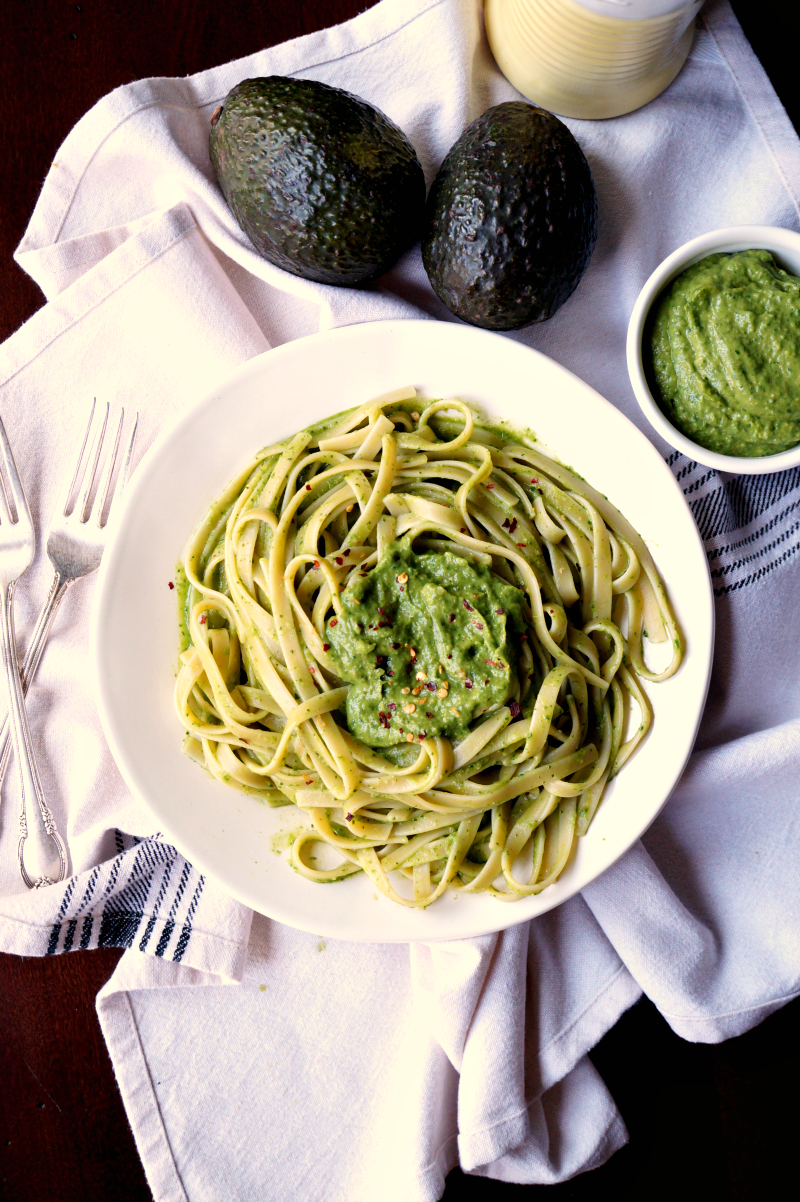 avocado pesto pasta | The Baking Fairy