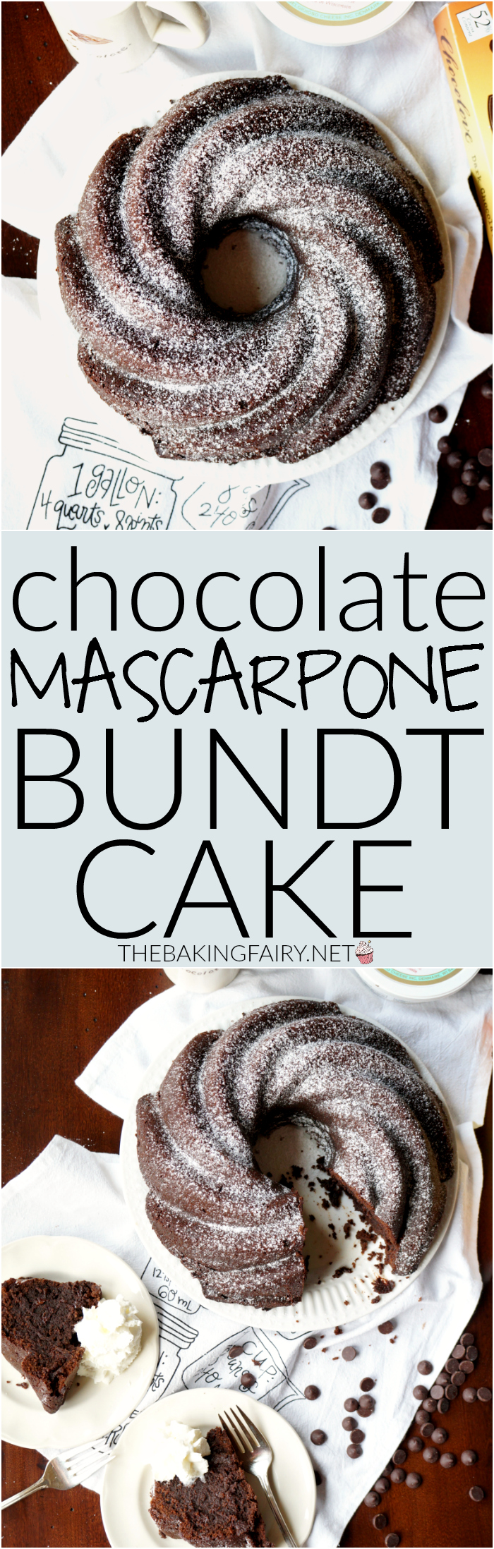 chocolate mascarpone bundt cake | The Baking Fairy