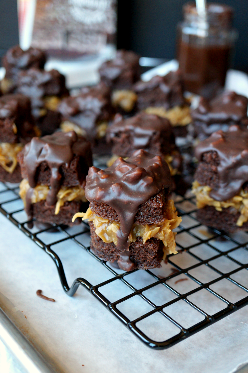 german chocolate cake bites | The Baking Fairy