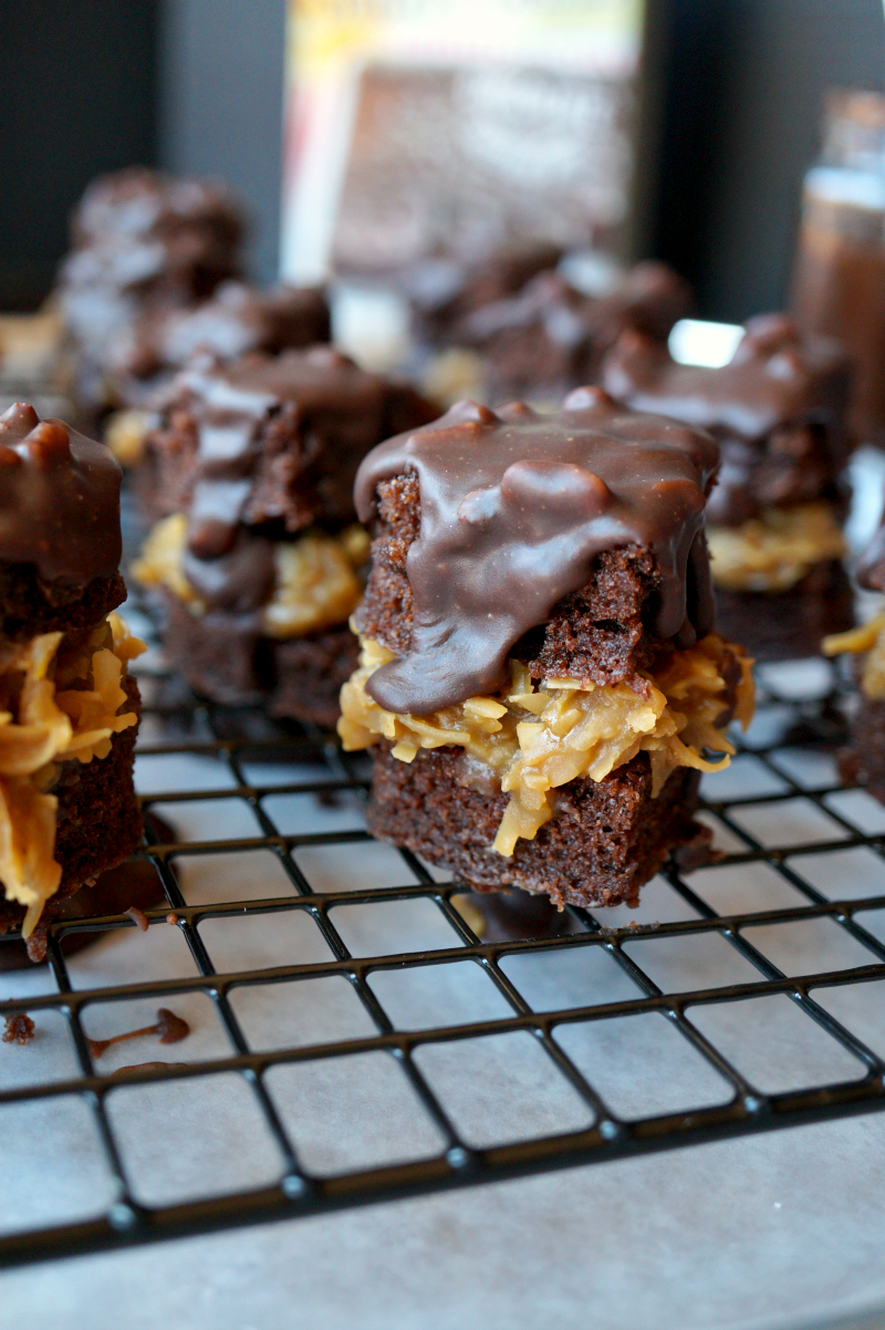 german chocolate cake bites | The Baking Fairy